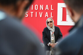 مرضیه برومند «کارگردان »درپنجمین روز از جشنواره جهانی فیلم فجر - شیراز