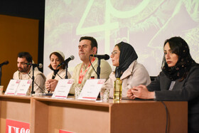 نشست فیلم «مرد آرام به کارگردانی بهنوش صادقی» در پنجمین روز از جشنواره جهانی فیلم فجر - شیراز