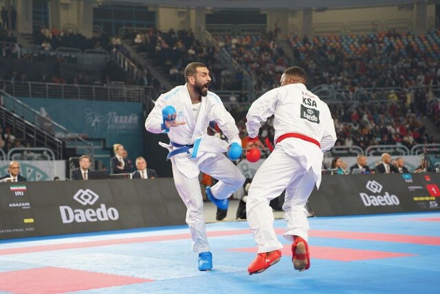 صعود گلشادنژاد و اباذری به فینال کاراته قهرمانی جهان/ شکست بهمنیار و حذف سعادتی و مسکینی 