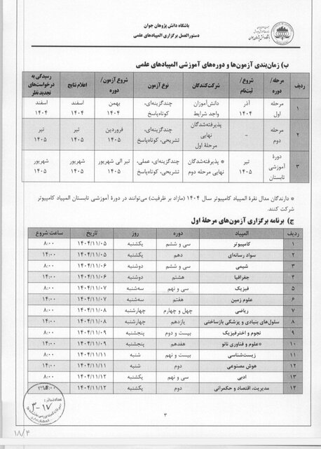 مهلت و شرایط ثبتنام در «آزمون المپیادهای علمی دانش آموزان» + جزئیات