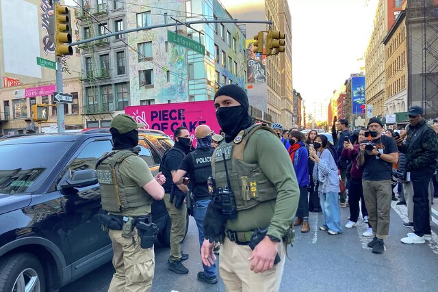 دستگیری حامیان فلسطین در راهپیمایی منهتن نیویورک