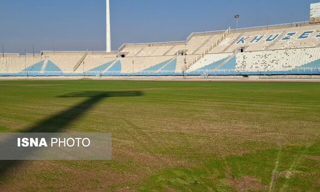 آخرین وضعیت ورزشگاه غدیر اهواز؛ از خاک برداری تا جوانه زدن چمن