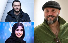 کامبیز دیرباز، پدرام شریفی و الهام حصاری در فیلم علیرضا امینی