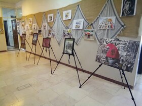 نمایشگاه هنری دانشگاه آزاد جیرفت افتتاح شد