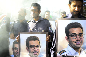 تشییع پیکر مطهر آتش‌نشان فداکار «محسن میرشکار» - کرمان