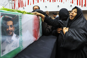 تشییع پیکر مطهر آتش‌نشان فداکار «محسن میرشکار» - کرمان