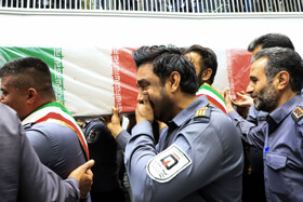 تشییع پیکر مطهر آتش‌نشان فداکار «محسن میرشکار» - کرمان