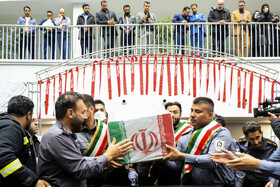 تشییع پیکر مطهر آتش‌نشان فداکار «محسن میرشکار» - کرمان