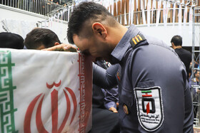 تشییع پیکر مطهر آتش‌نشان فداکار «محسن میرشکار» - کرمان