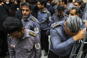 تشییع پیکر مطهر آتش‌نشان فداکار «محسن میرشکار» - کرمان