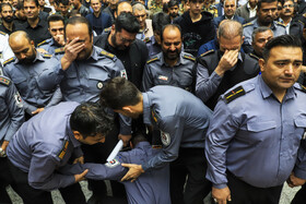 تشییع پیکر مطهر آتش‌نشان فداکار «محسن میرشکار» - کرمان