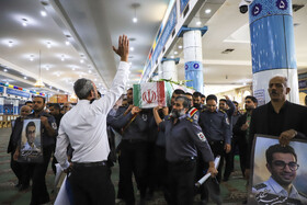 تشییع پیکر مطهر آتش‌نشان فداکار «محسن میرشکار» - کرمان