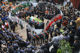 تشییع پیکر مطهر آتش‌نشان فداکار «محسن میرشکار» - کرمان