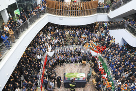 تشییع پیکر مطهر آتش‌نشان فداکار «محسن میرشکار» - کرمان