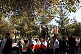 تشییع پیکر مطهر آتش‌نشان فداکار «محسن میرشکار» - کرمان