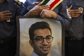 تشییع پیکر مطهر آتش‌نشان فداکار «محسن میرشکار» - کرمان