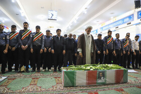 تشییع پیکر مطهر آتش‌نشان فداکار «محسن میرشکار» - کرمان