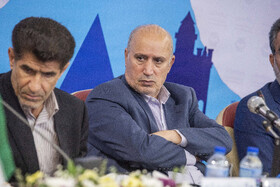 «مهدی تاج» رئیس فدراسیون فوتبال ایران در مجمع انتخابات هیات فوتبال  استان مازندران