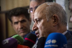 «مهدی تاج» رئیس فدراسیون فوتبال ایران در مجمع انتخابات هیات فوتبال  استان مازندران