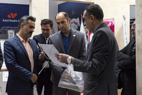 بازدید غلامرضا اسکندریان، رییس جهاددانشگاهی البرز از سیزدهمین نمایشگاه دستاوردهای پژوهش، فناوری و فن‌بازار استان البرز