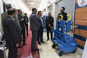بازدید غلامرضا اسکندریان، رییس جهاددانشگاهی البرز از سیزدهمین نمایشگاه دستاوردهای پژوهش، فناوری و فن‌بازار استان البرز