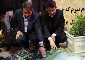 وزیر ارتباطات وارد کرمان شد/ ادای احترام به سردار سلیمانی و همرزمانش