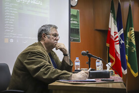 علی‌اکبر جعفر دهباشی، پژوهشگر حوزه ادبیات در شب هفتاد سالگی گروه زبان و ادبیات فارسی دانشگاه فردوسی مشهد