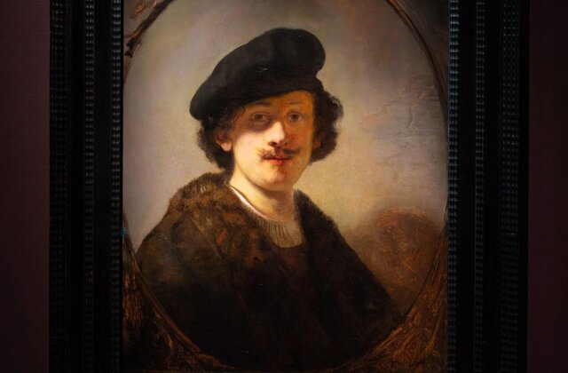 «خودنگاره» اثر «رامبرانت» نمایش هنر «رامبرانت»