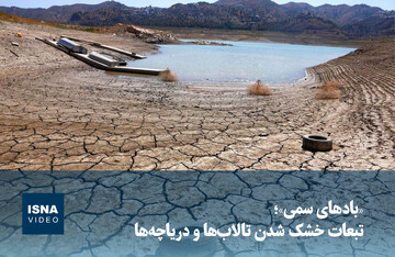 ویدیو/ «بادهای سمی»؛ تبعات خشک شدن تالاب‌ها و دریاچه‌ها