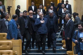 مسعود پزشکیان، رئيس جمهور و احمد میدری، وزیر کار در آیین گرامیداشت روز جهانی افراد دارای معلولیت 