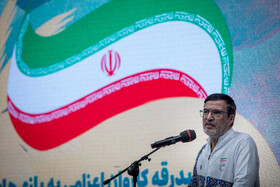  سخنرانی غفور کارگری، رئیس کمیته ملی پارالمپیک در مراسم بدرقه کاروان اعزامی به بازی‌های پاراآسیایی جوانان امارات