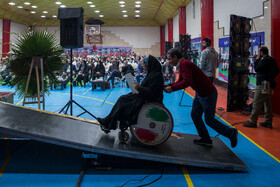 مراسم بدرقه کاروان اعزامی به بازی‌های پاراآسیایی جوانان امارات