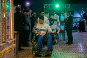 مراسم بدرقه کاروان اعزامی به بازی‌های پاراآسیایی جوانان امارات