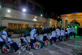 مراسم بدرقه کاروان اعزامی به بازی‌های پاراآسیایی جوانان امارات