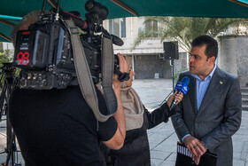 حسین افشین، معاون علمی، فناوری و اقتصاد دانش‌بنیان رئیس‌جمهور در حاشیه جلسه هیات دولت - ۱۲ آذر