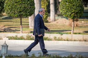 پیمان جبلی، رئیس سازمان صدا وسیما در حاشیه جلسه هیات دولت - ۱۲ آذر