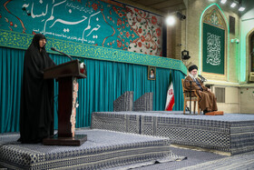 دیدار هزاران نفر از زنان و دختران با رهبر انقلاب