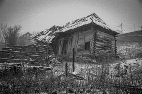 بارش برف پاییزی در روستاهای کوهستانی سوادکوه