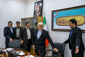 جلسه شورای جهاد دانشگاهی با حضور محمدرضا عارف، معاون اول رییس جمهور