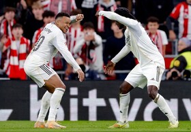 پیروزی پرگل رئال مادرید در خانه بیلبائو/ فاصله با بارسلونا به یک امتیاز رسید