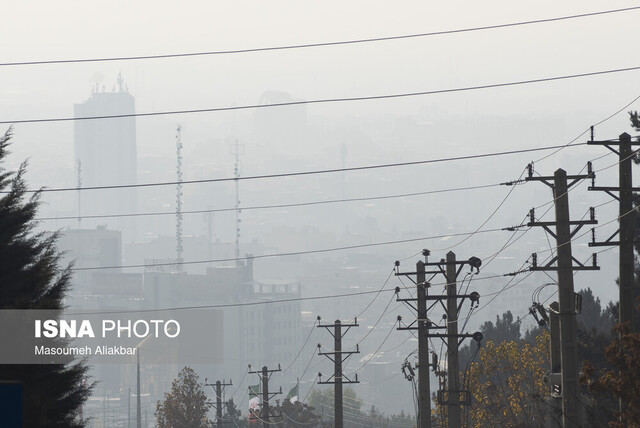هوای شهر کرمانشاه در وضعیت «ناسالم برای گروه‌های حساس» قرار گرفت