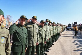 مراسم تشییع و تدفین پیکر مطهر شهید گمنام ۱۸ساله دفاع مقدس در همدان