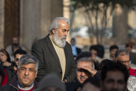 حسن اکلیلی، بازیگر پیشکسوت سینما و تئاتر در بزرگداشت چهل و چهارمین سالگرد درگذشت استاد جلال‌الدین تاج اصفهانی