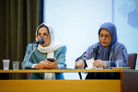 آذر منصوری، رئیس جبهه اصلاحات ایران در گردهمایی فعالان سیاسی اصلاح‌طلب - اصفهان