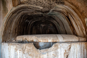 مقبره «خشایارشا» آسیب به مقبره در پی دستبرد به محتویات مقبره در زمان اسکندر 