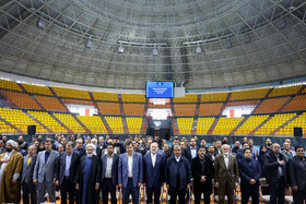 افتتاح سالن ۶۵۰۰ نفری شهید رئیسی مجموعه ثامن مشهد