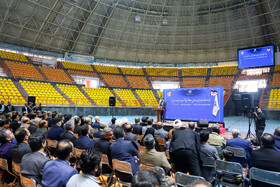 افتتاح سالن ۶۵۰۰ نفری شهید رئیسی مجموعه ثامن مشهد