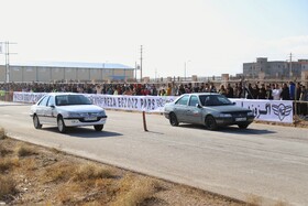 برگزاری رقابت اتومبیل رانی (درگ۴۰۰ متر )در بجنورد