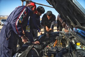 برگزاری رقابت اتومبیل رانی (درگ۴۰۰ متر )در بجنورد