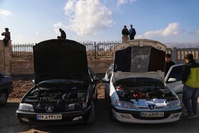 برگزاری رقابت اتومبیل رانی (درگ۴۰۰ متر )در بجنورد